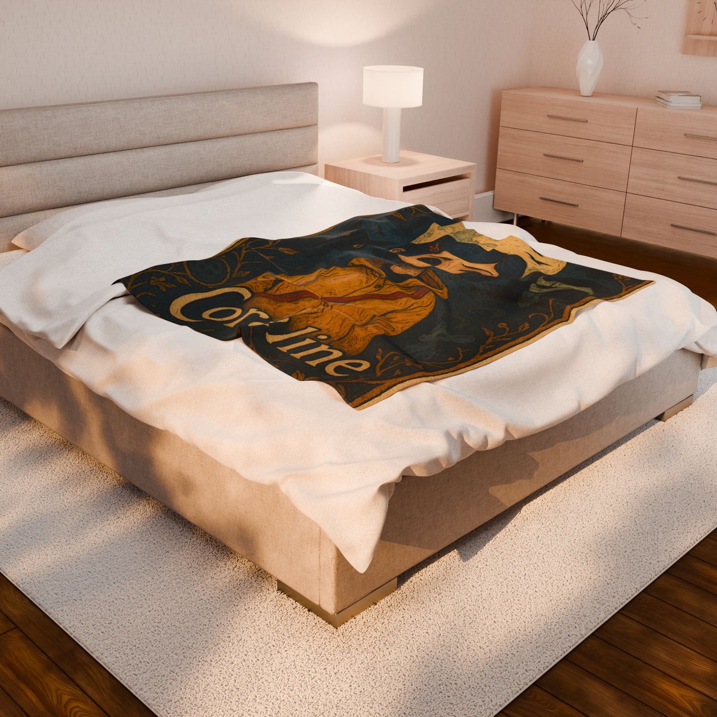 Coraline Plush Blanket Halloween